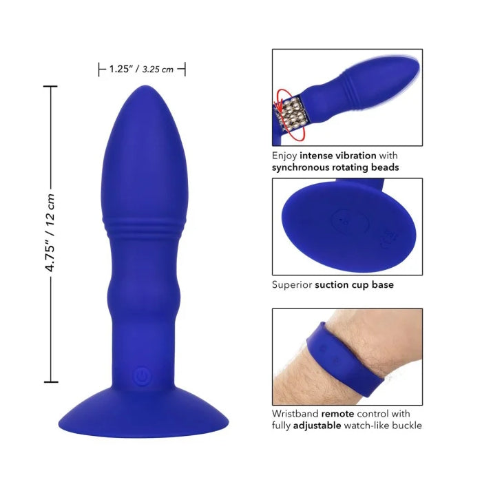 ANAL PROBE BLU ECLIPSE WRISTBAND REMOTE RIMMING