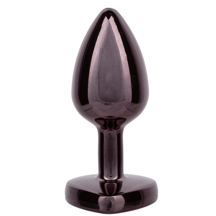 JEWEL SMALL DIAMOND HEART PLUG - BLACK