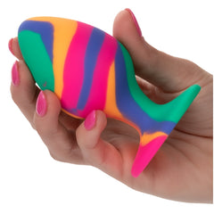 CHEEKY LARGE BUTT PLUG - TIE-DYE