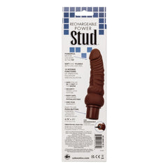RECHARGEABLE POWER STUD CURVY VIBE - BROWN