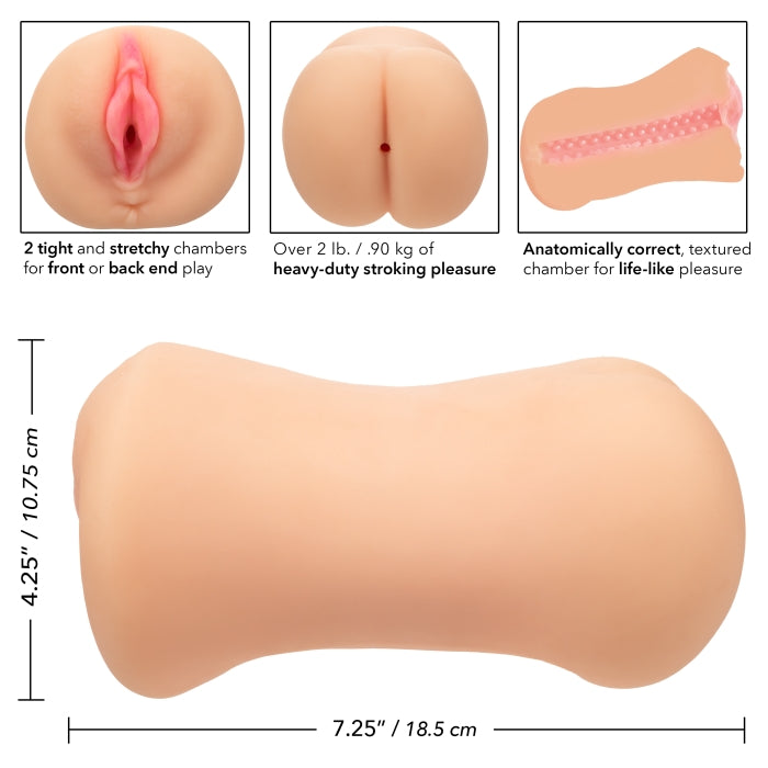 STROKE IT DUAL ENTRY PUSSY & ASS - IVORY