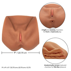STROKE IT LIFE-SIZE PUSSY-BRN