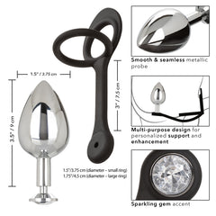STAR FUCKER XL TEARDROP PLUG - BLACK