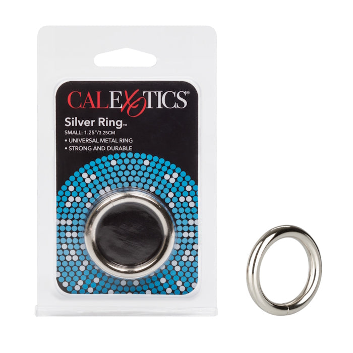 METAL SILVER RING SMALL COCK RING 1.25"