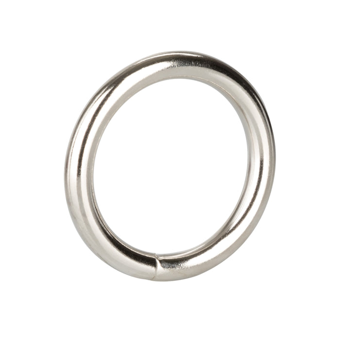 METAL SILVER RING MEDIUM COCK RING 1.5"