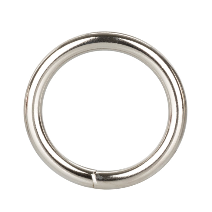METAL SILVER RING MEDIUM COCK RING 1.5"