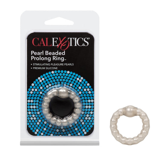 PEARL BEADED PROLONG RING SMOKE 1.5"
