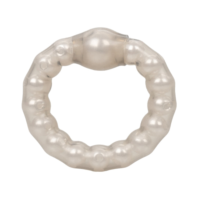 PEARL BEADED PROLONG RING SMOKE 1.5"