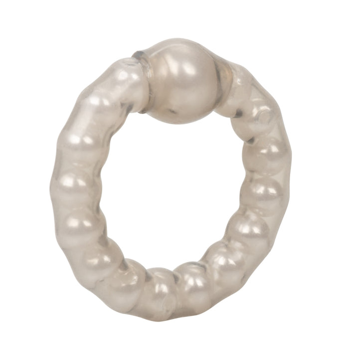 PEARL BEADED PROLONG RING SMOKE 1.5"