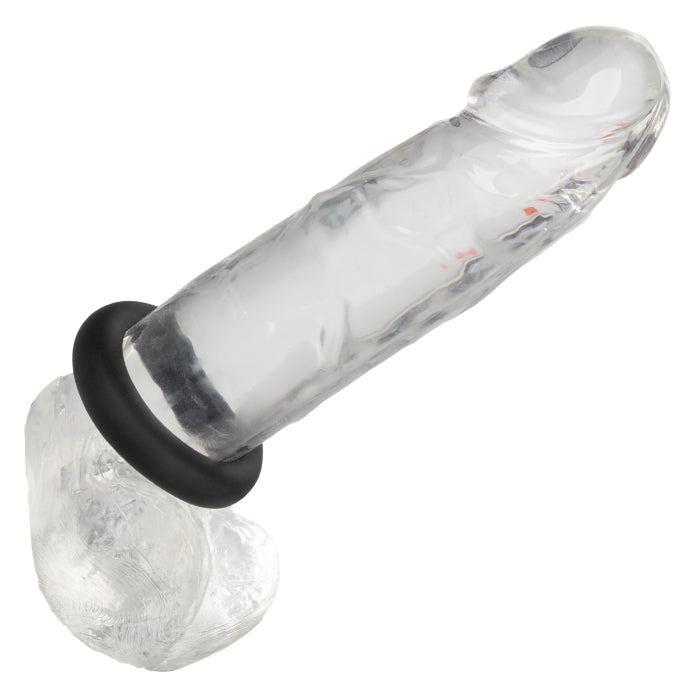 COCK RING MEDIUM BLACK ALPHA LIQUID SILICONE PROLONG