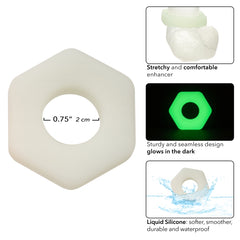 ALPHA GLOW-IN-THE-DARK LIQUID SILICONE PROLONG SEXAGON