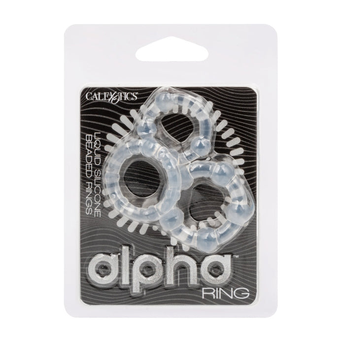 ALPHA LIQUID SILICONE BEADED RINGS