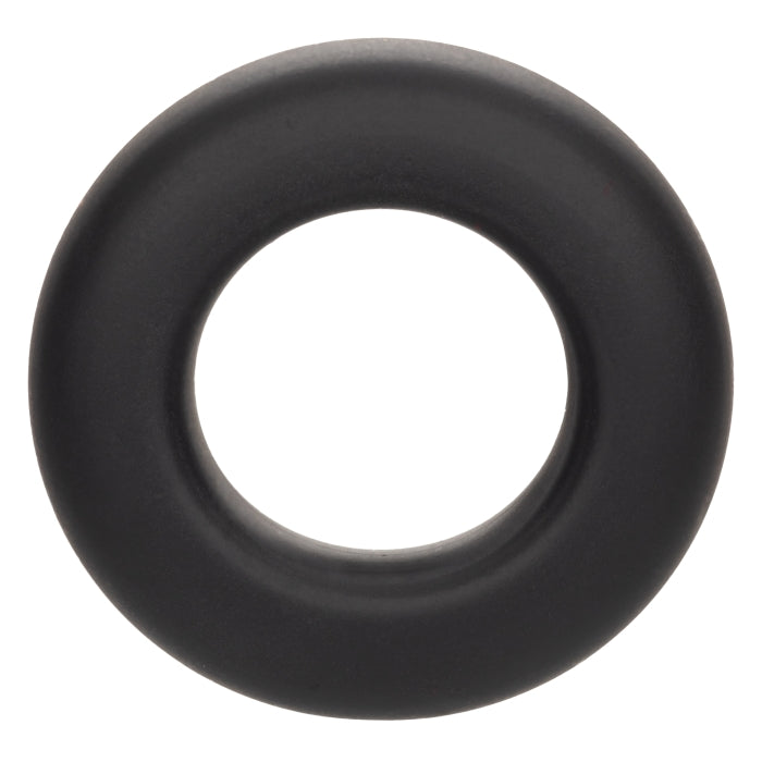 COCK RING BLACK ALPHA LIQUID SILICONE PROLONG SET OF 2