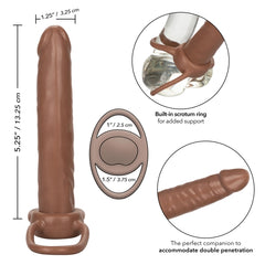 THE ACCOMMODATOR DUAL PENETRATOR - BROWN 5.25"