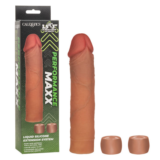 PERFORMANCE MAXX LIQUID SILICONE EXTENSION SYSTEM - BROWN
