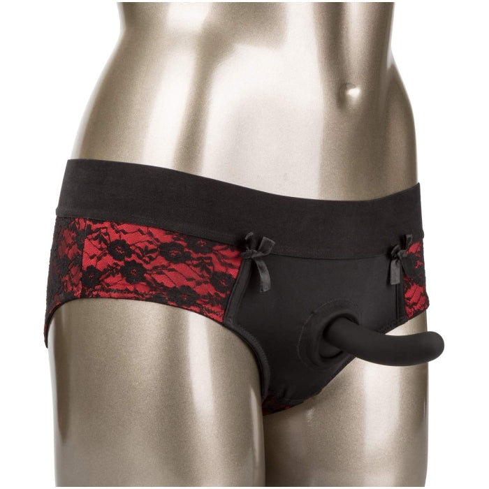 SCANDAL CROTCHLESS PEGGING PANTY SET S/M