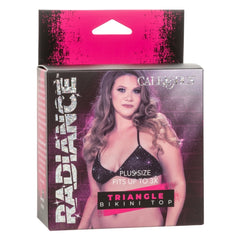BIKINI TRIANGLE TOP BLACK PLUS SIZE RADIANCE