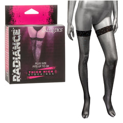 RADIANCE PLUS SZ STOCKINGS THIGH HIGH RADIANCE
