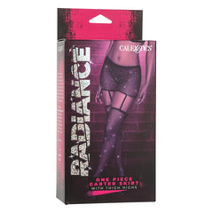 GARTER SKIRT W/ THIGH HIGHS BLACK RADIANCE ONE PIECE