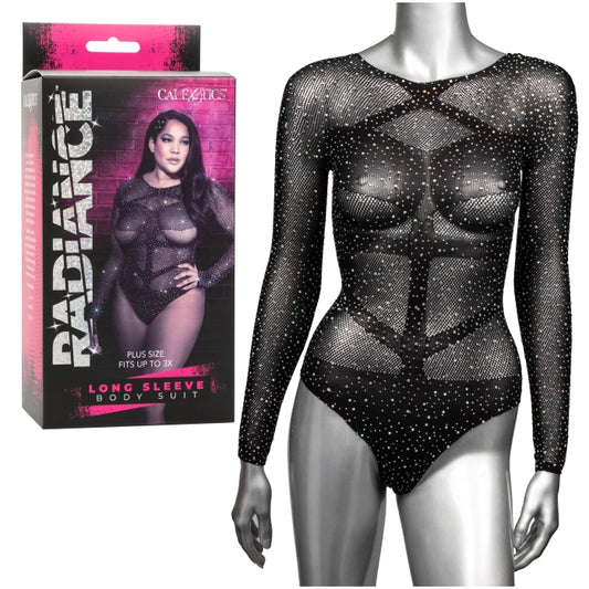 RADIANCE - PLUS SIZE LONG SLEEVE BODY SUIT