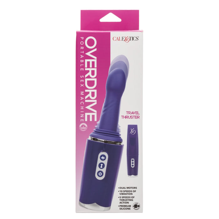 OVERDRIVE PORTABLE SEX MACHINE TRAVEL TRUSTER - PURPLE