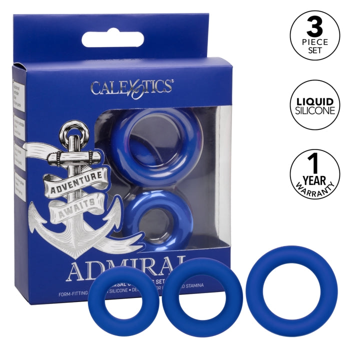 ADMIRAL UNIVERSAL COCK RING SET 1.5"
