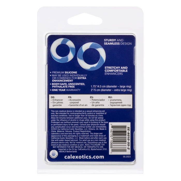 COCK RING BLUE-WHITE ADMIRAL 2 SET
