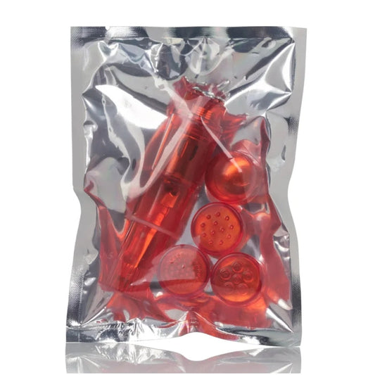 MINI MASSAGER WITH 4 ATTACHMENTS