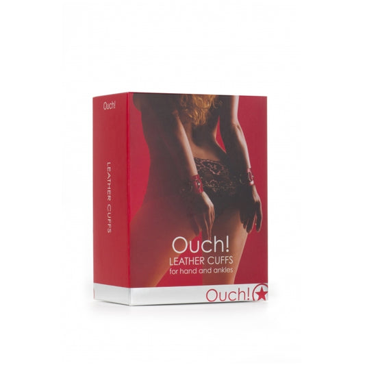 LEATHER CUFFS - RED