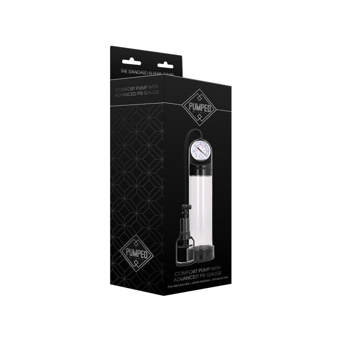 COMFORT PUMP WITH ADVANCED PSI GAUGE - TRANSPARENT