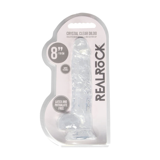 REALISTIC DILDO WITH BALLS 8IN / 19 CM