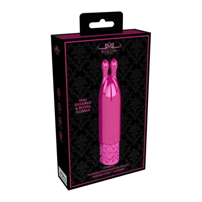 TWINKLE - RECHARGEABLE SILICONE BULLET - PINK