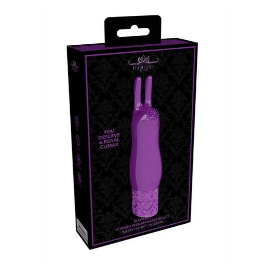 ELEGANCE - RECHARGEABLE SILICONE BULLET - PURPLE