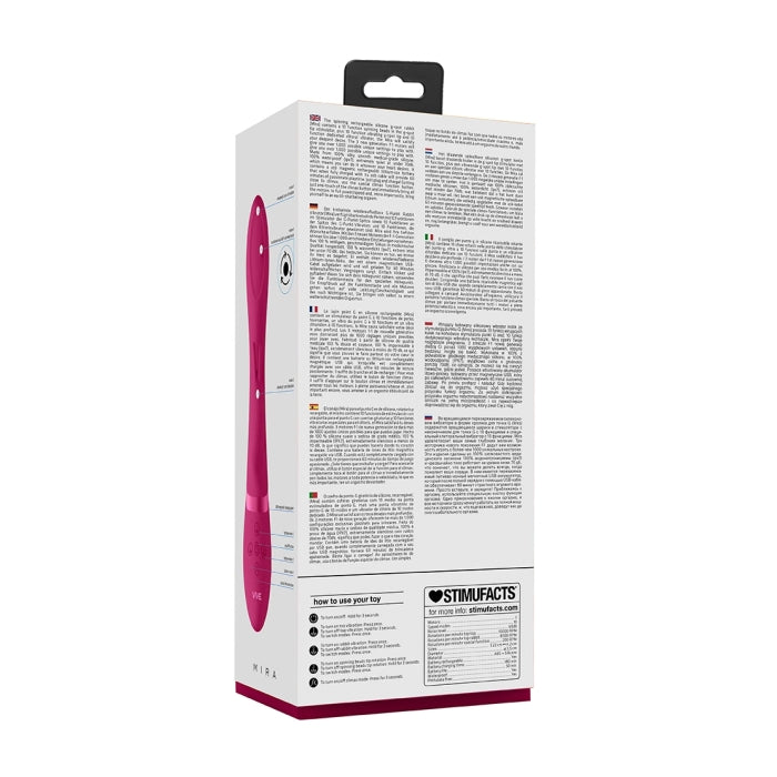 MIRA - SPINNING G-SPOT RABBIT - PINK