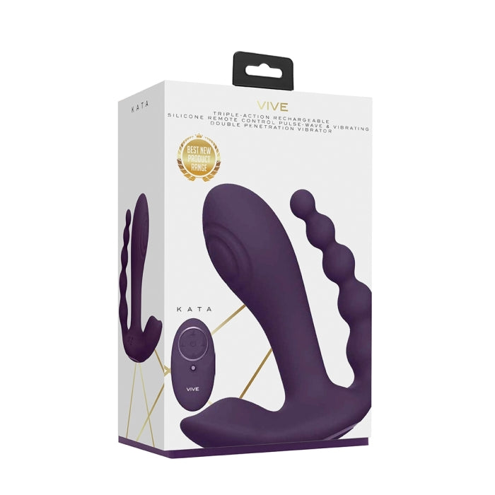 KATA - PULSE WAVE & VIBRATING DBL PENETRAT VIBR - PURP