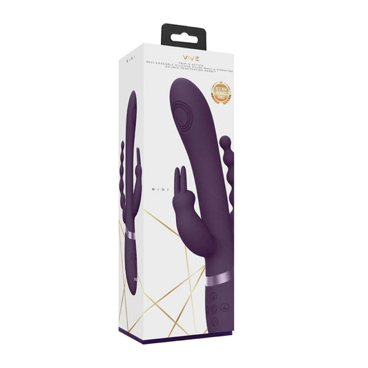 RINI - PULSE WAVE & VIBRATING DBL PENETRAT RABT - BLK