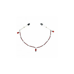 RED SINGLE STRAND NIPPLE CLAMPS