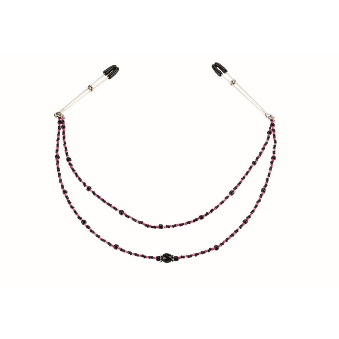 PURPLE DOUBLE STRAND NIPPLE CLAMPS