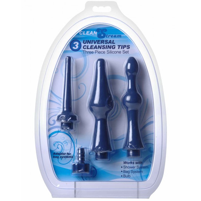 CS UNIVERSAL 3 PIECE SILICONE ENEMA ATTACHMENT SET