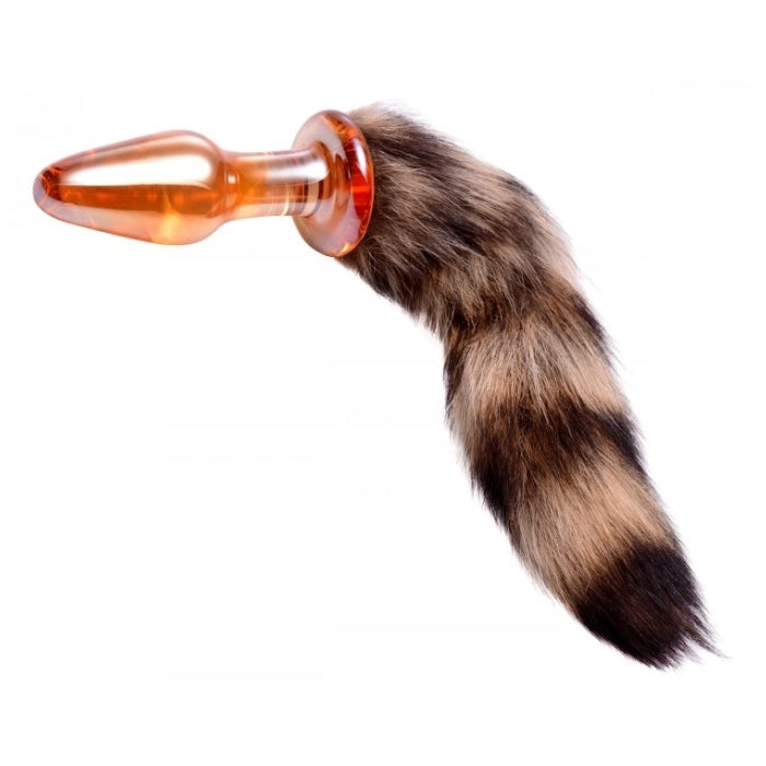 FOX TAIL GLASS ANAL PLUG