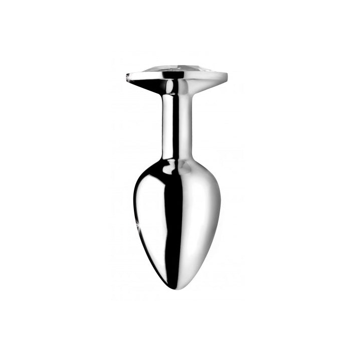 BS CLEAR GEM LARGE ANAL PLUG - CLEAR