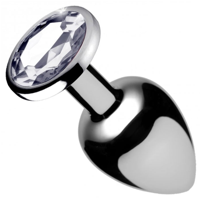 BS CLEAR GEM MEDIUM ANAL PLUG - CLEAR