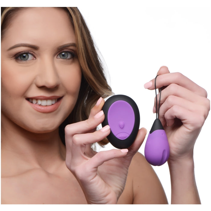 10X SILICONE VIBRATING EGG - PURPLE