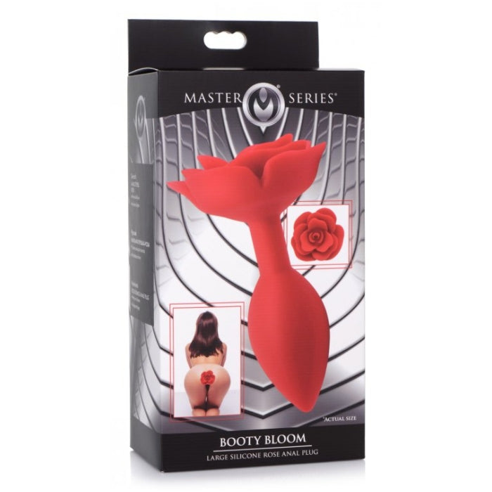 MS BOOTY BLOOM SILICONE ROSE ANAL PLUG - LARGE 5"