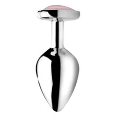 BS GEMSTONES ROSE QUARTZ HEART - MEDIUM ANAL PLUG
