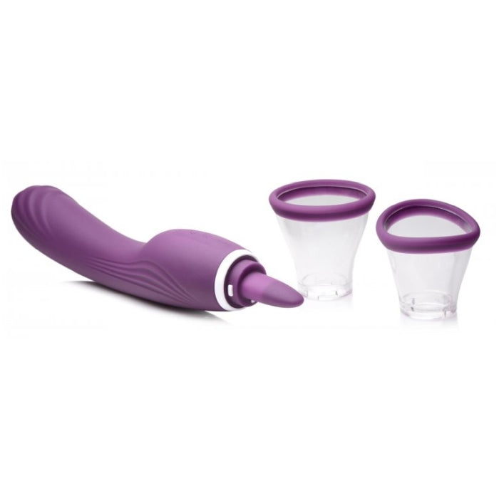 SH LICKGASM 8X LICKING & SUCKING VIBRATOR 9.5"