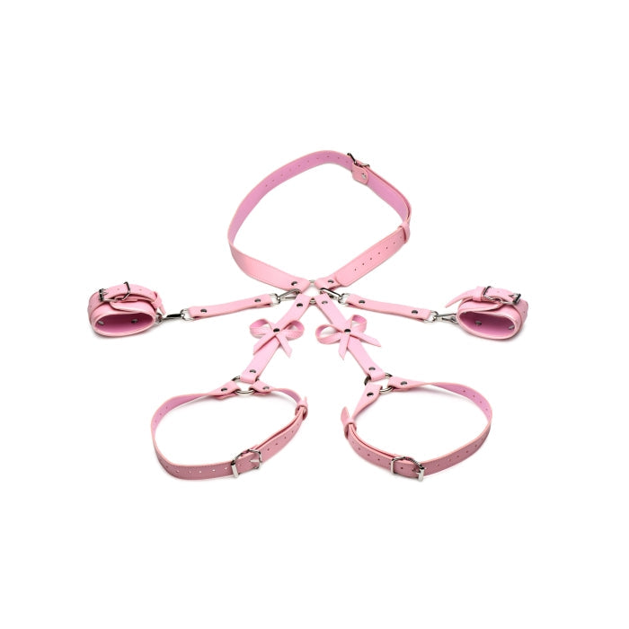 BONDAGE HARNESS W/BOWS - M/L