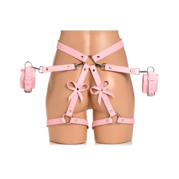 BONDAGE HARNESS W/BOWS - M/L