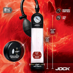 GAUGE PENIS PUMP W/ BULB PUMP UP