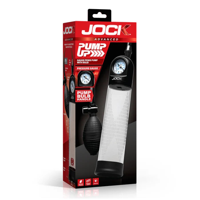 GAUGE PENIS PUMP W/ BULB PUMP UP